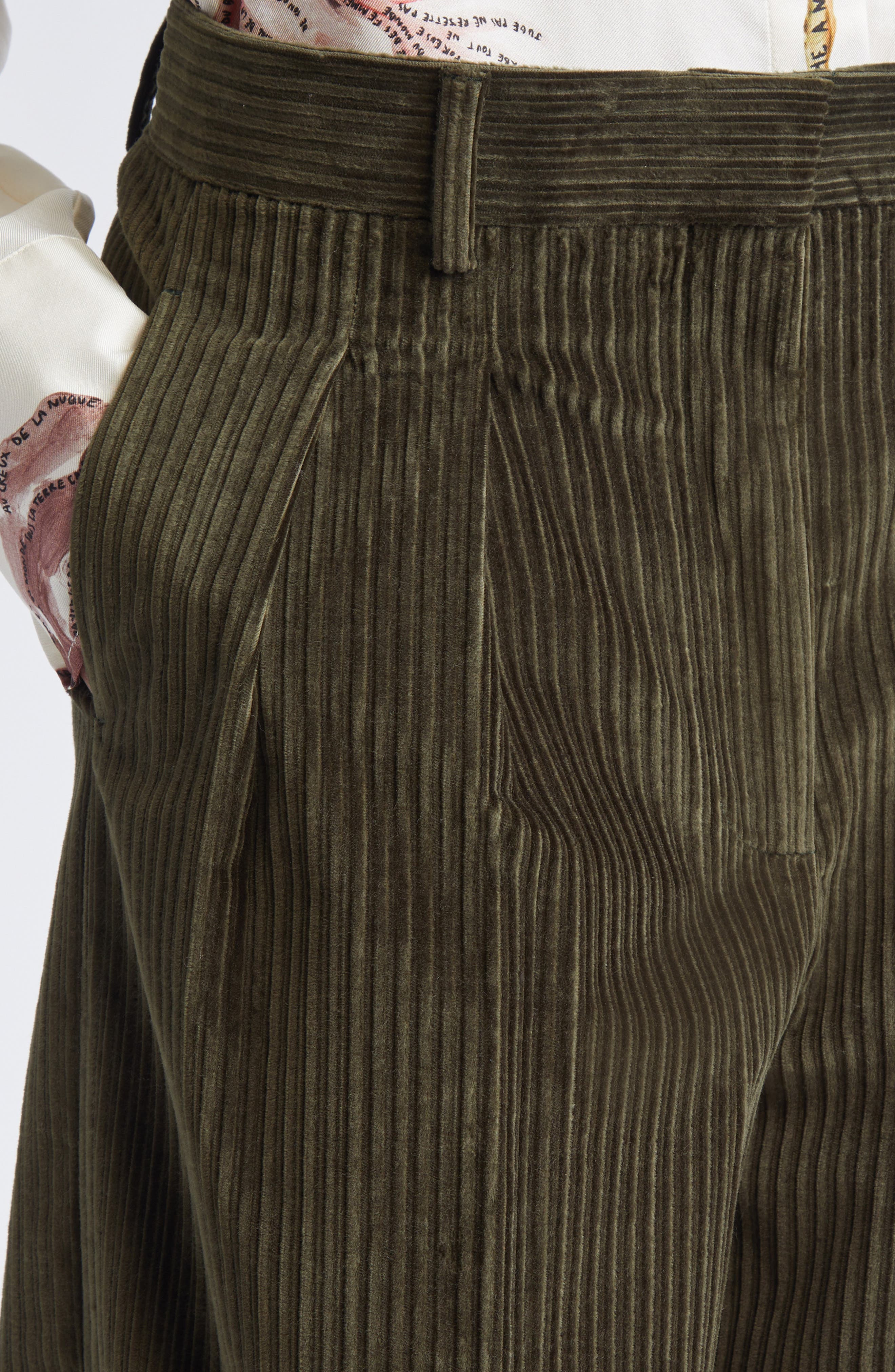 Altuzarra Dash Pleated Barrel Leg Crop Pants in Dark Forest at Nordstrom - 5