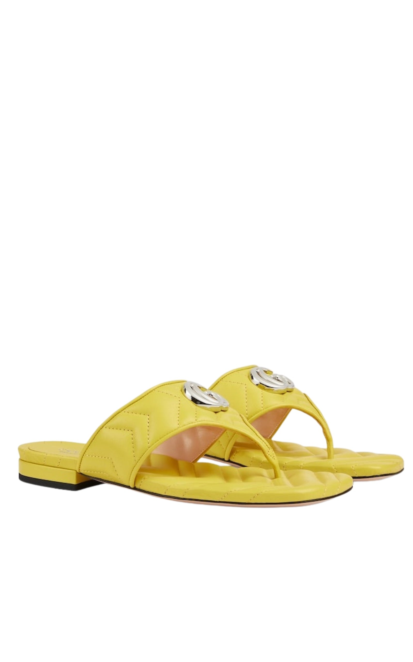 Double G Leather Sandals - 3