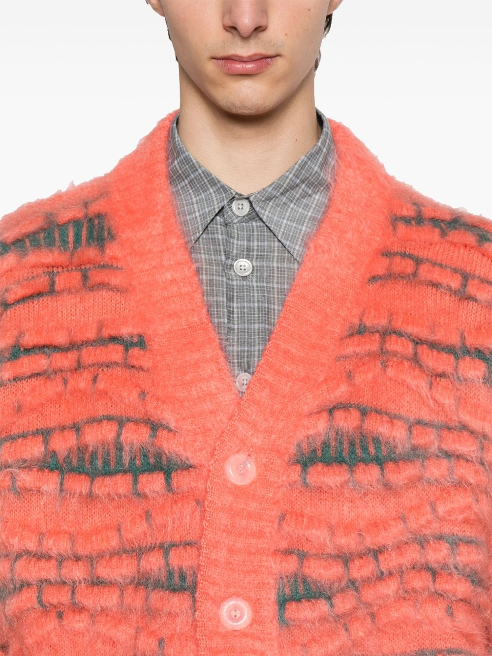 intarsia-knit cardigan - 5
