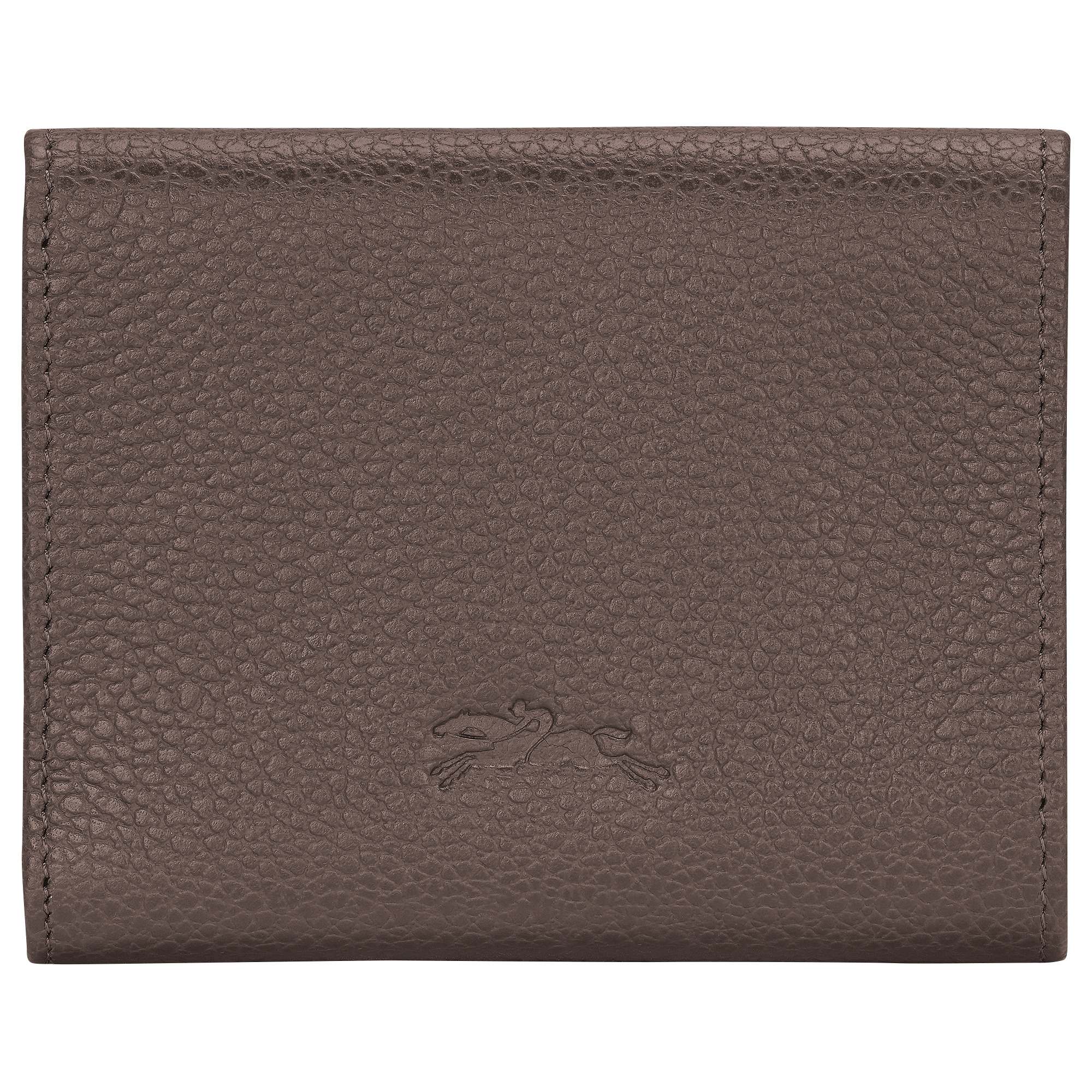Le Foulonné Compact wallet Taupe - Leather - 2