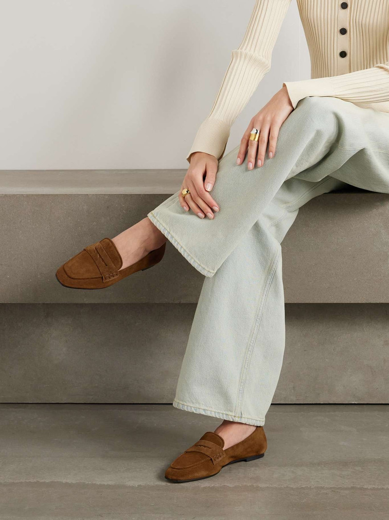 Aeyde Alfie suede loafers outlook