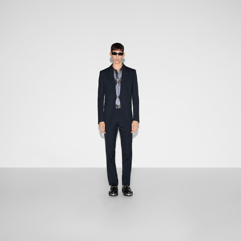 GUCCI GG wool jacquard suit outlook