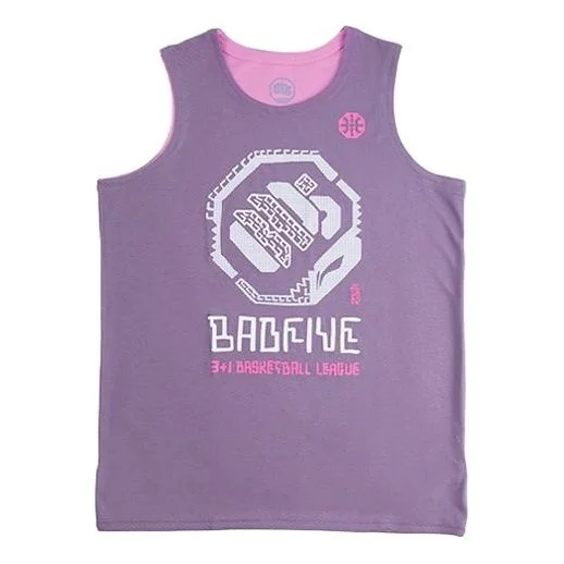 Li-Ning x Jon Burgerman BadFive Reversible Basketball Jersey 'Mauve' AAYR371-4 - 1