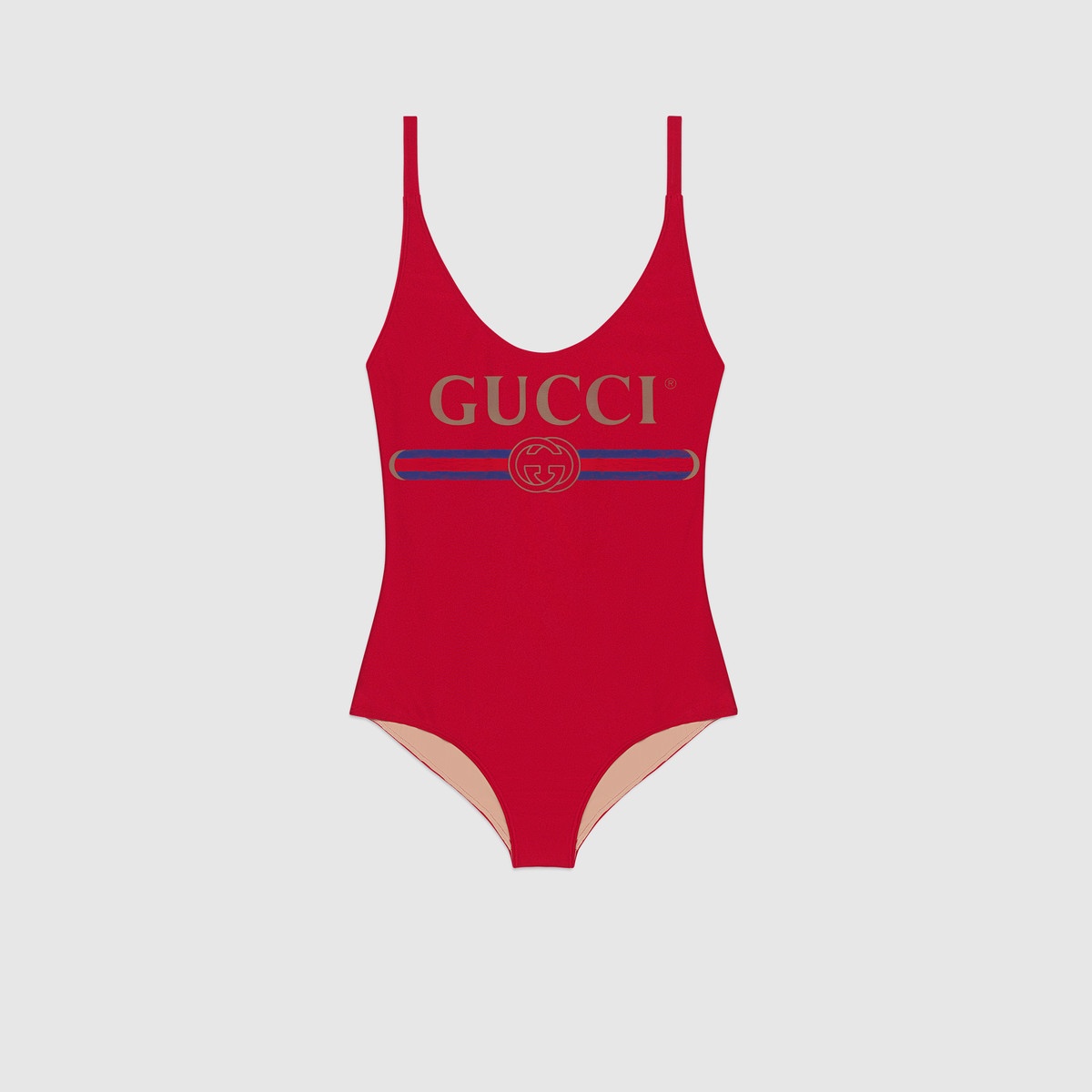 Sparkling swimsuit with Gucci logo - 1