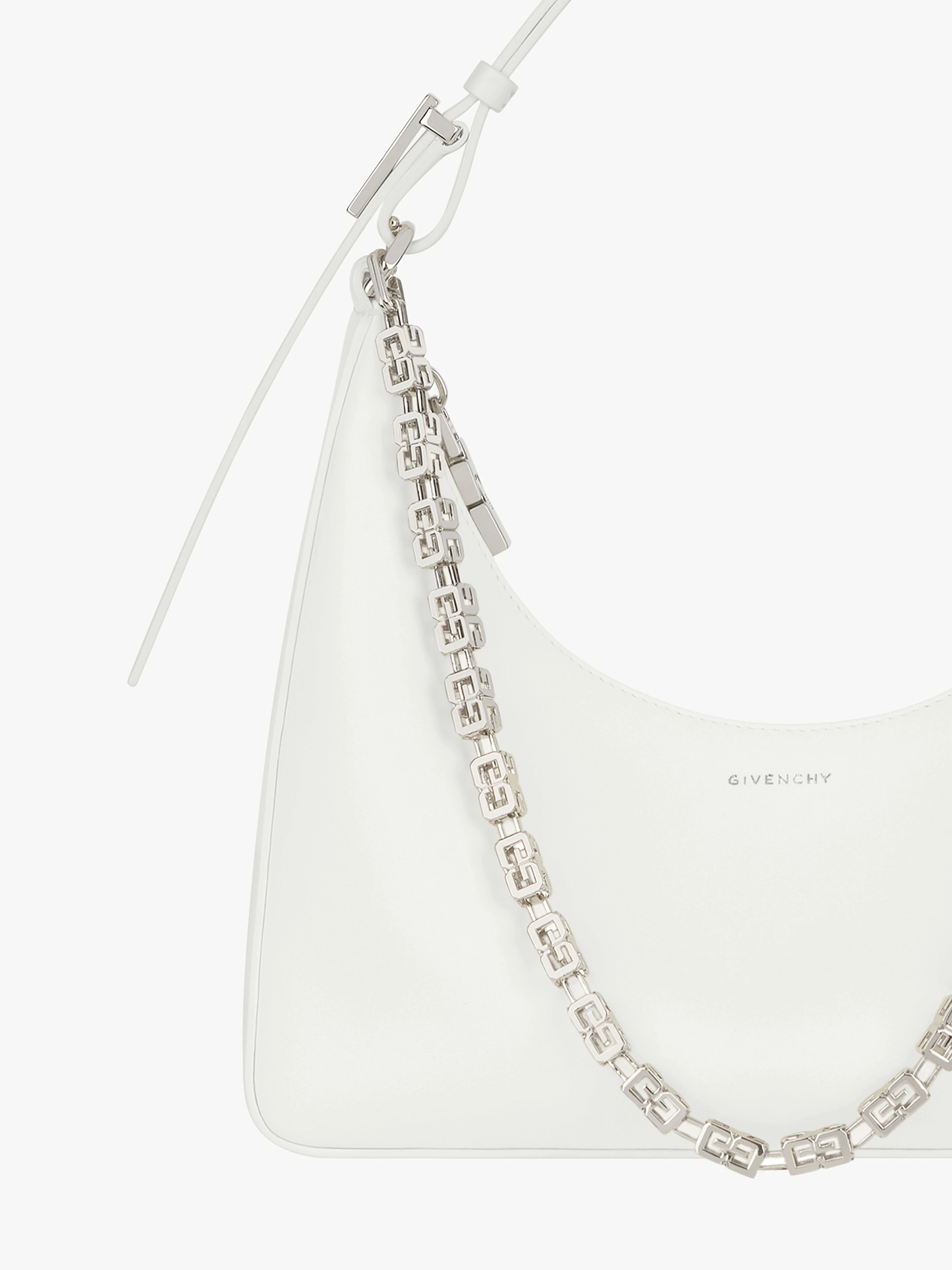 SMALL MOON CUT OUT BAG IN LEATHER - 6