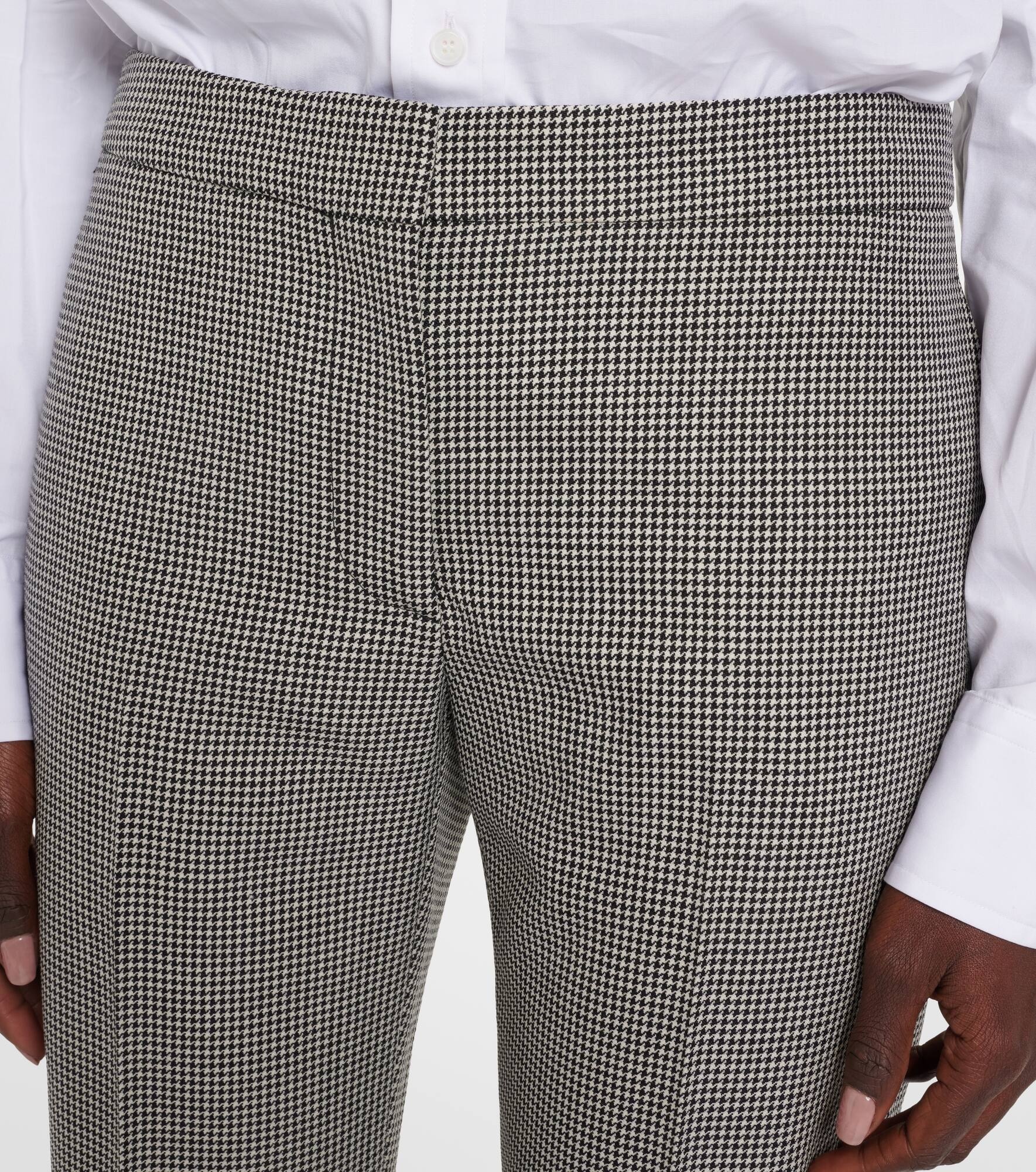 High-rise wool straight pants - 4