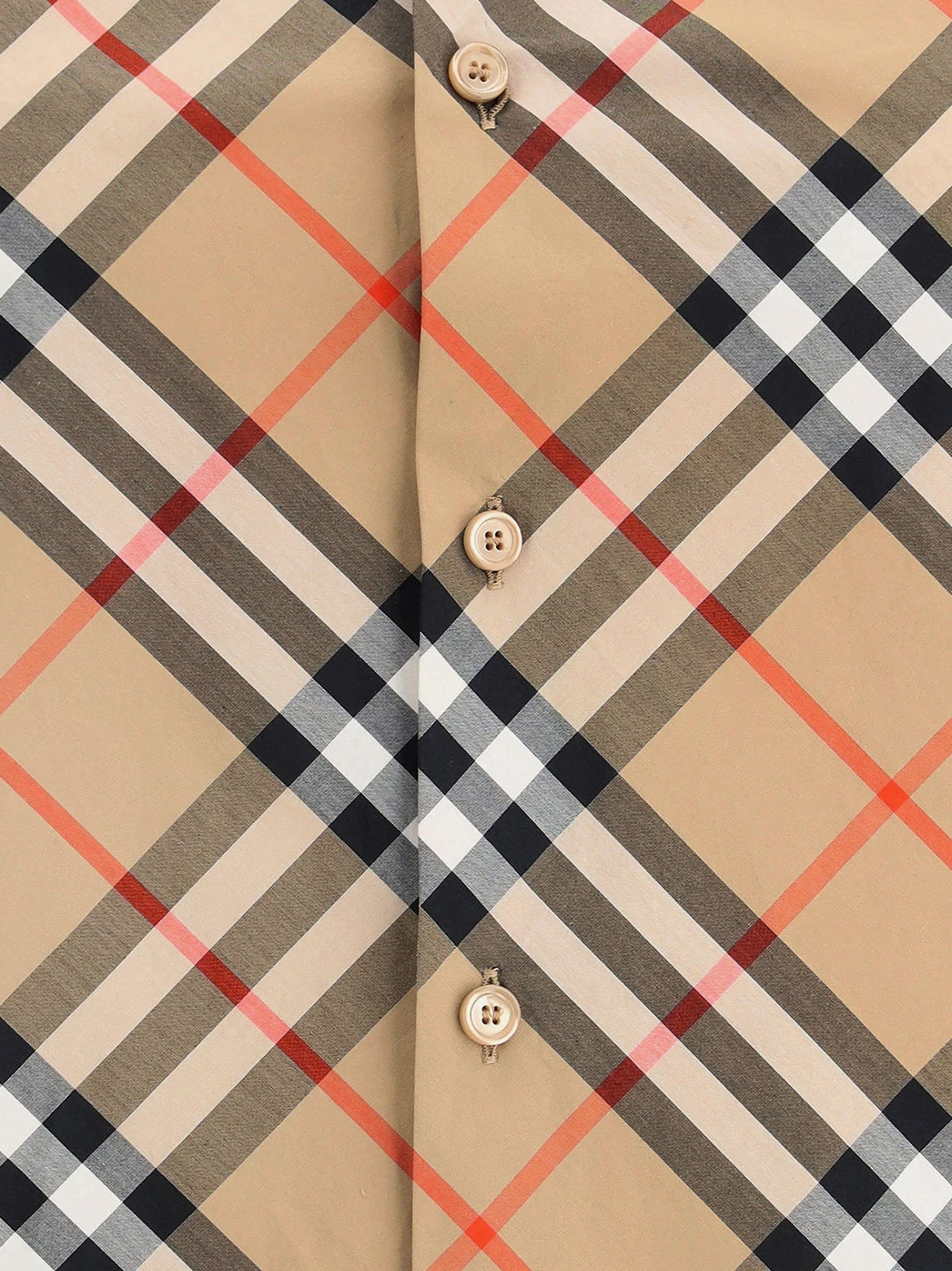 Cotton Shirt With Burberry Check Motif - 3