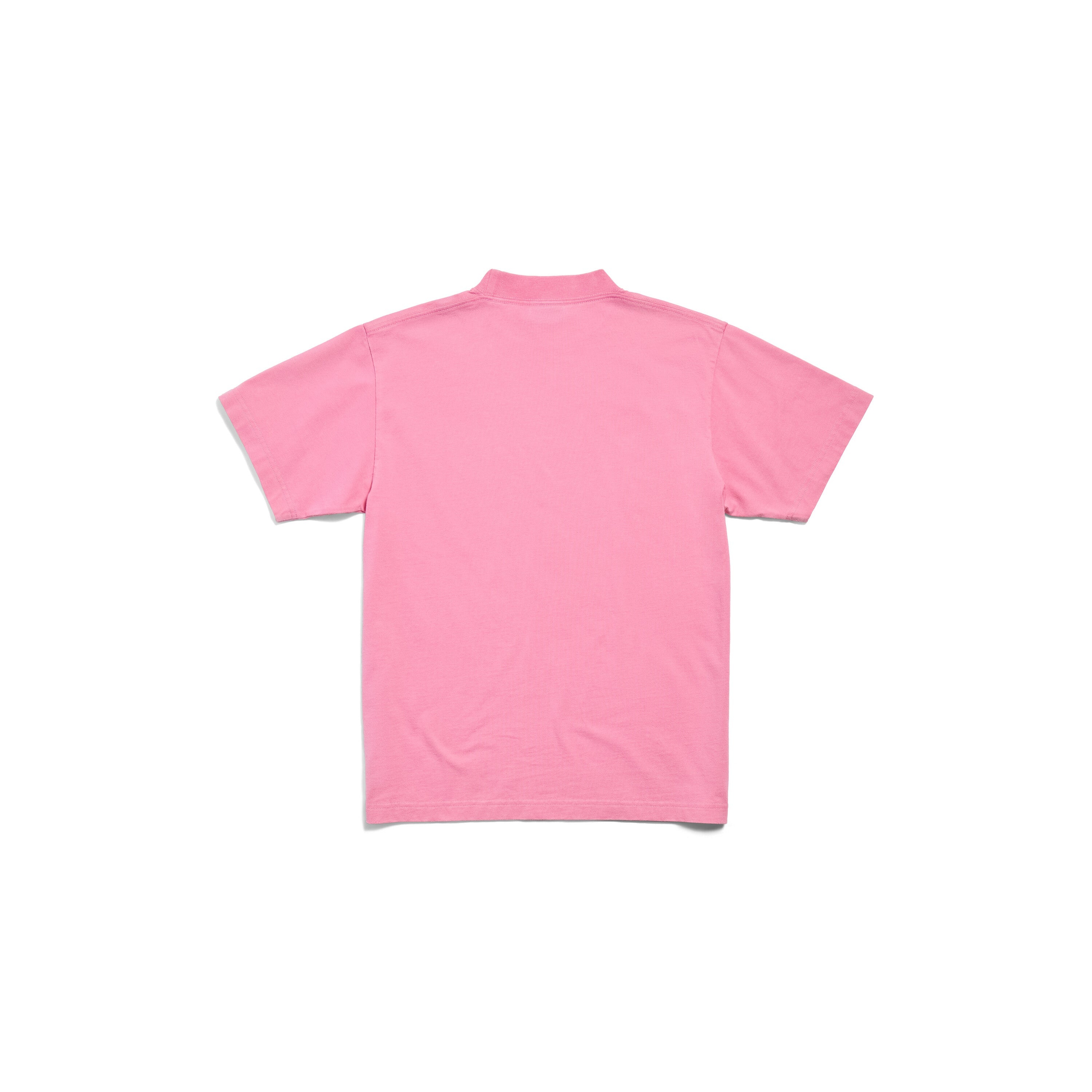 (WMNS) Balenciaga Paris Strass T-shirt Small Fit 'Pink Faded' 809122TRVL59568 - 2
