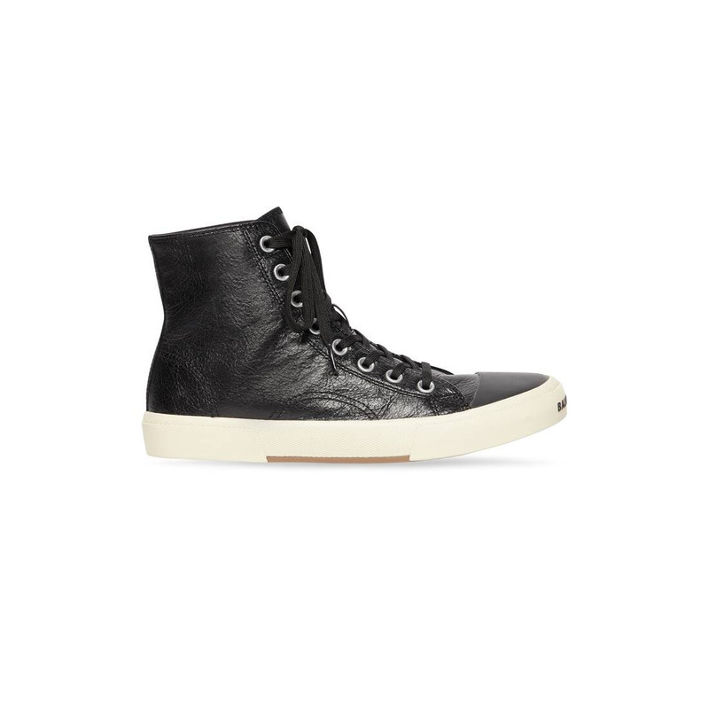 Men's Paris High Top Sneaker in Black - 1