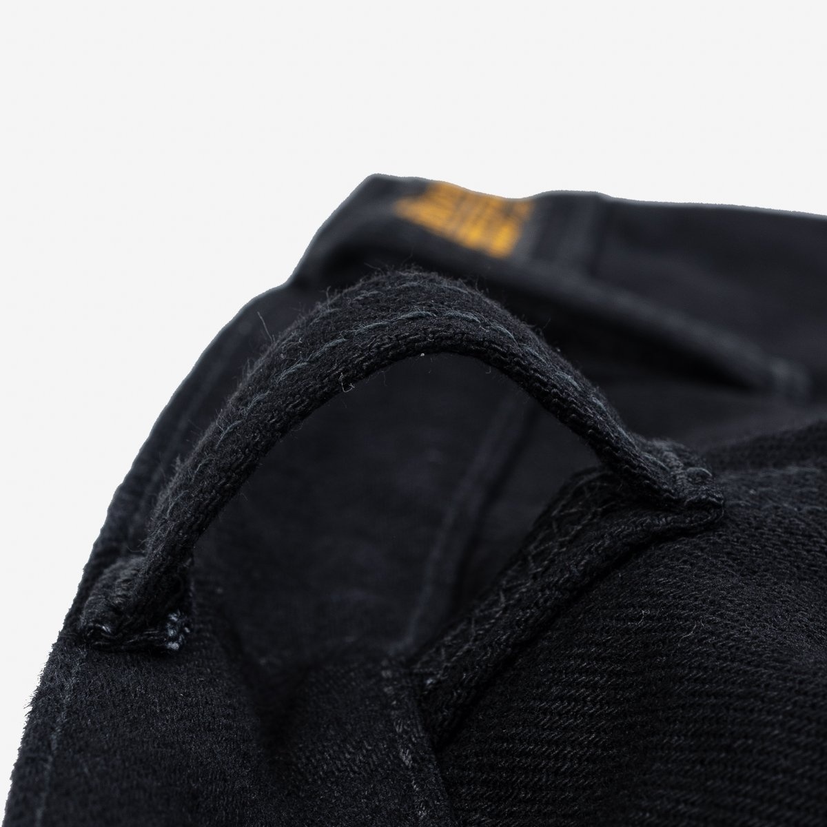 IHDR-502bb 14oz Selvedge Denim Cargo Pants - Black/Black - 6