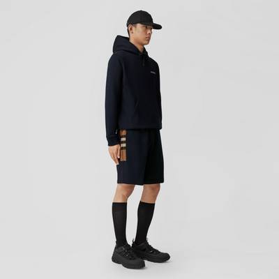 Burberry Check Panel Cotton Shorts outlook