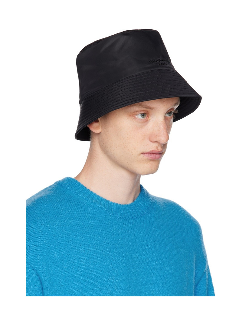 Wooyoungmi Black Nylon Bucket Hat outlook