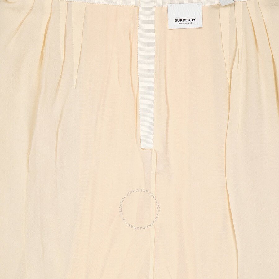 Burberry Ladies Lace Detail Silk Soft Peach Skirt - 6