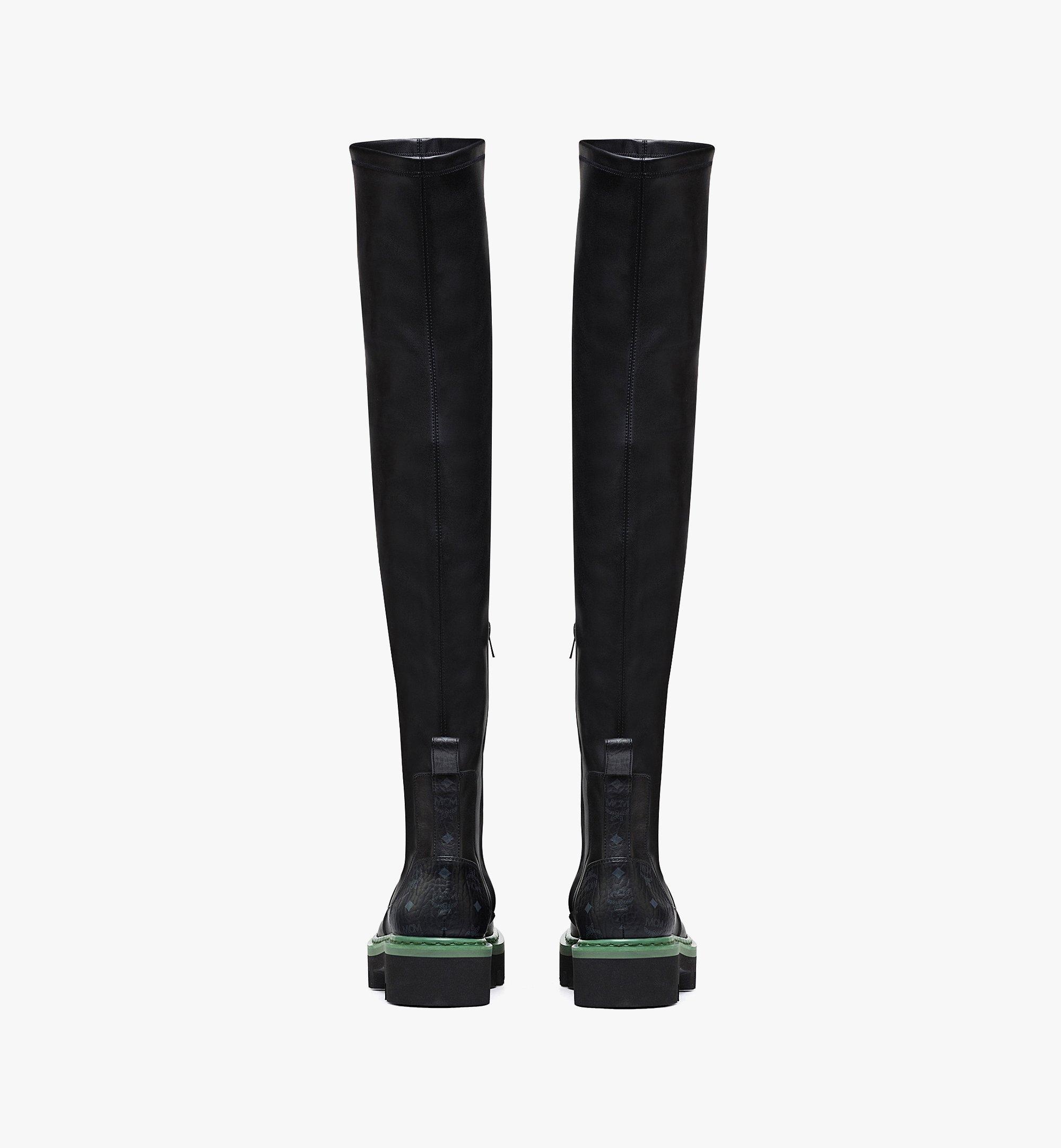 Women’s MCMotor Knee-High Leather Boots - 4