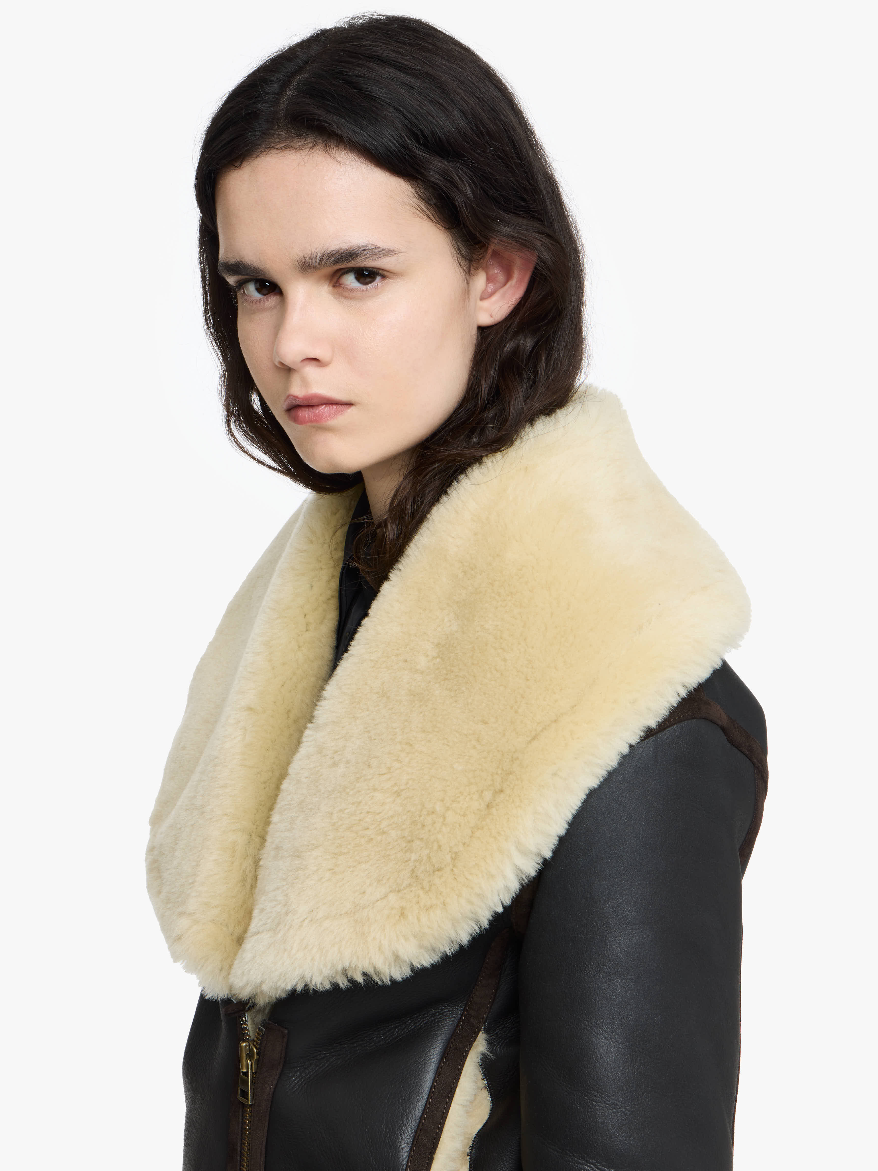 LEATHER AVIATOR JACKET - 5