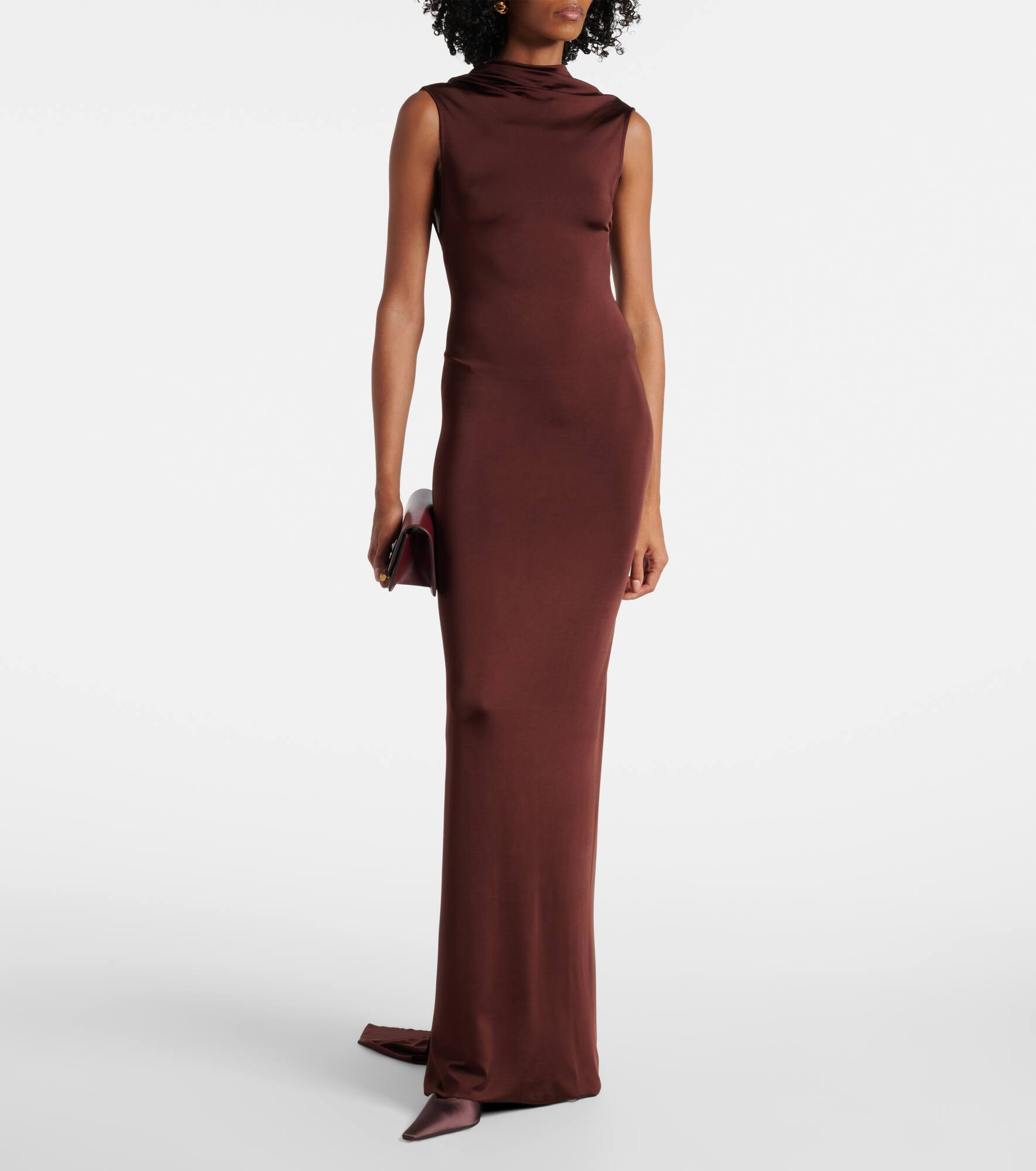 Draped jersey gown - 2