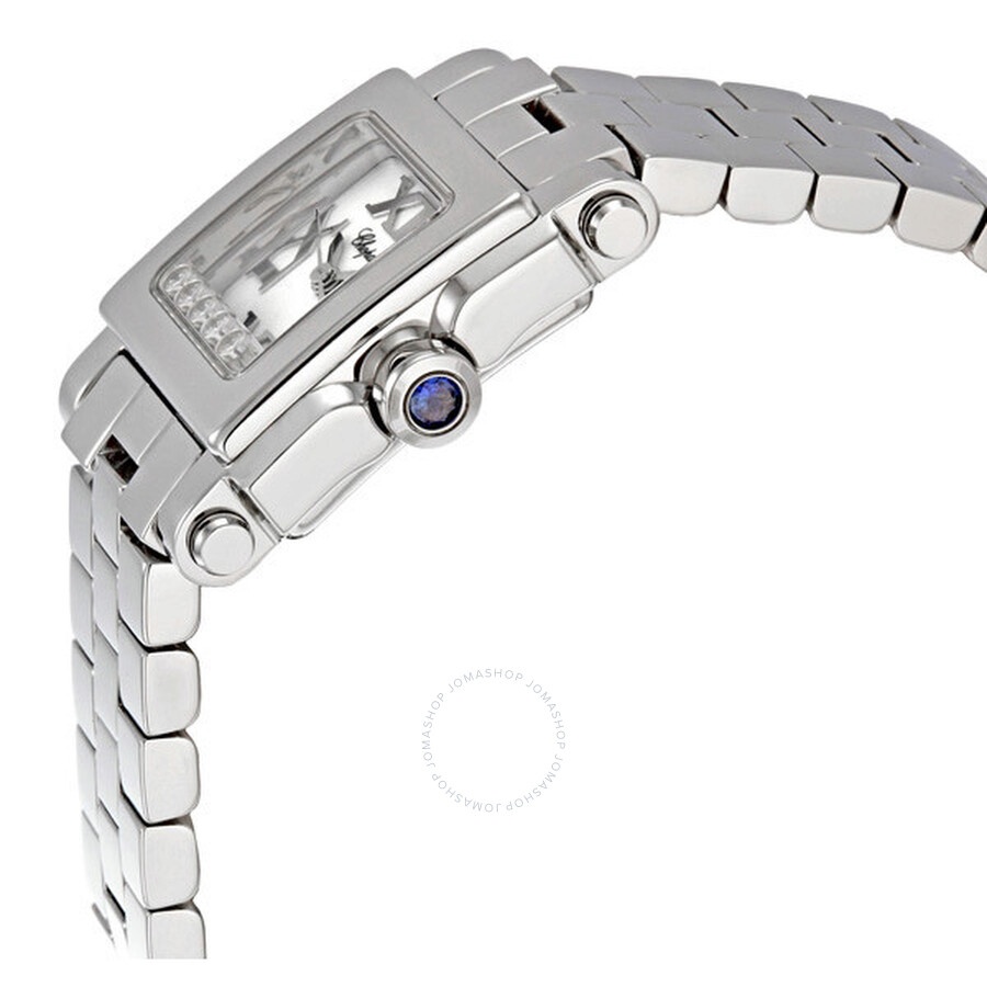 Chopard Happy Sport Square Steel Diamond Ladies Watch 278516-3002 - 2