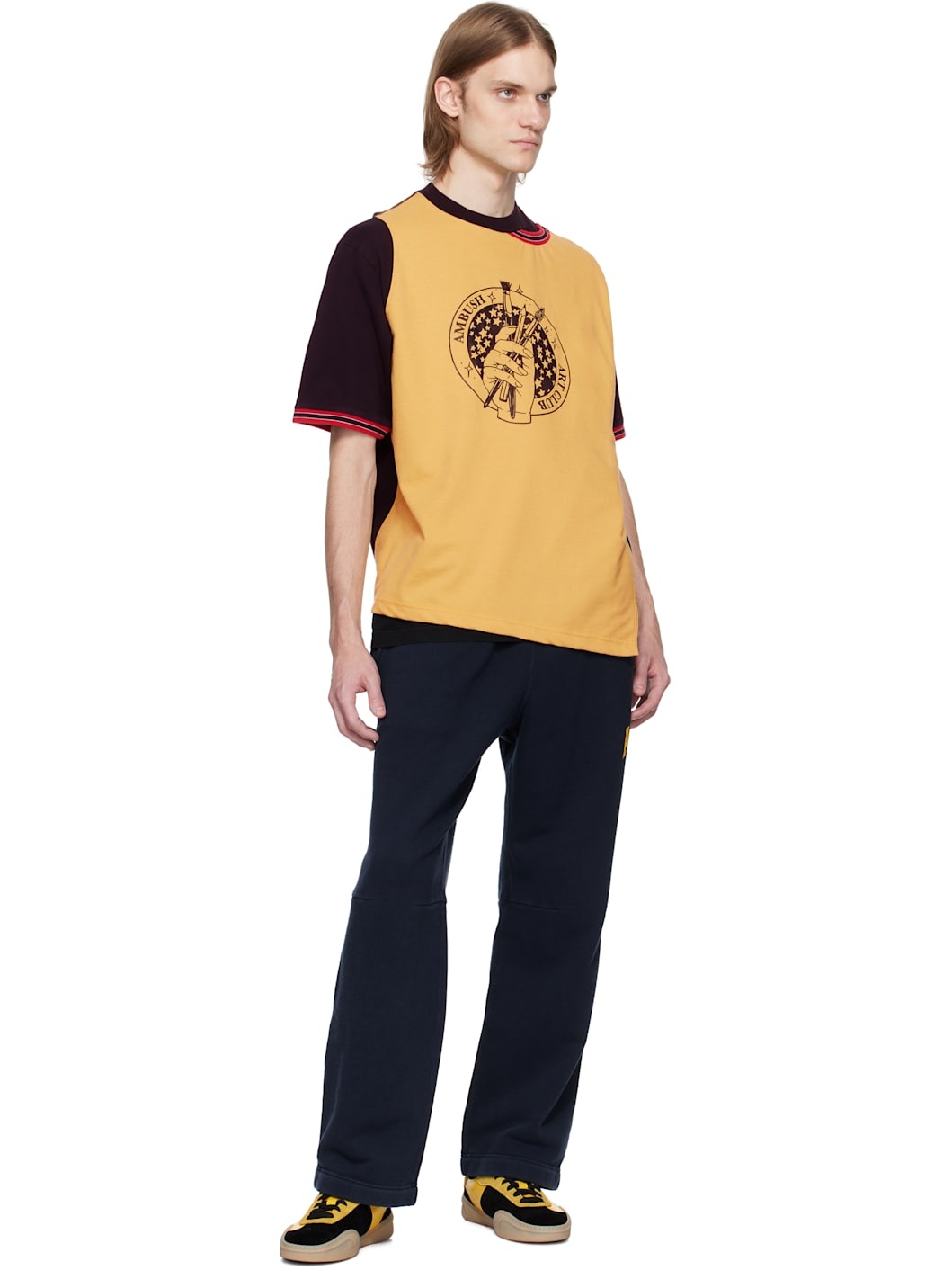 Navy 'AMB' Graphic Sweatpants - 5