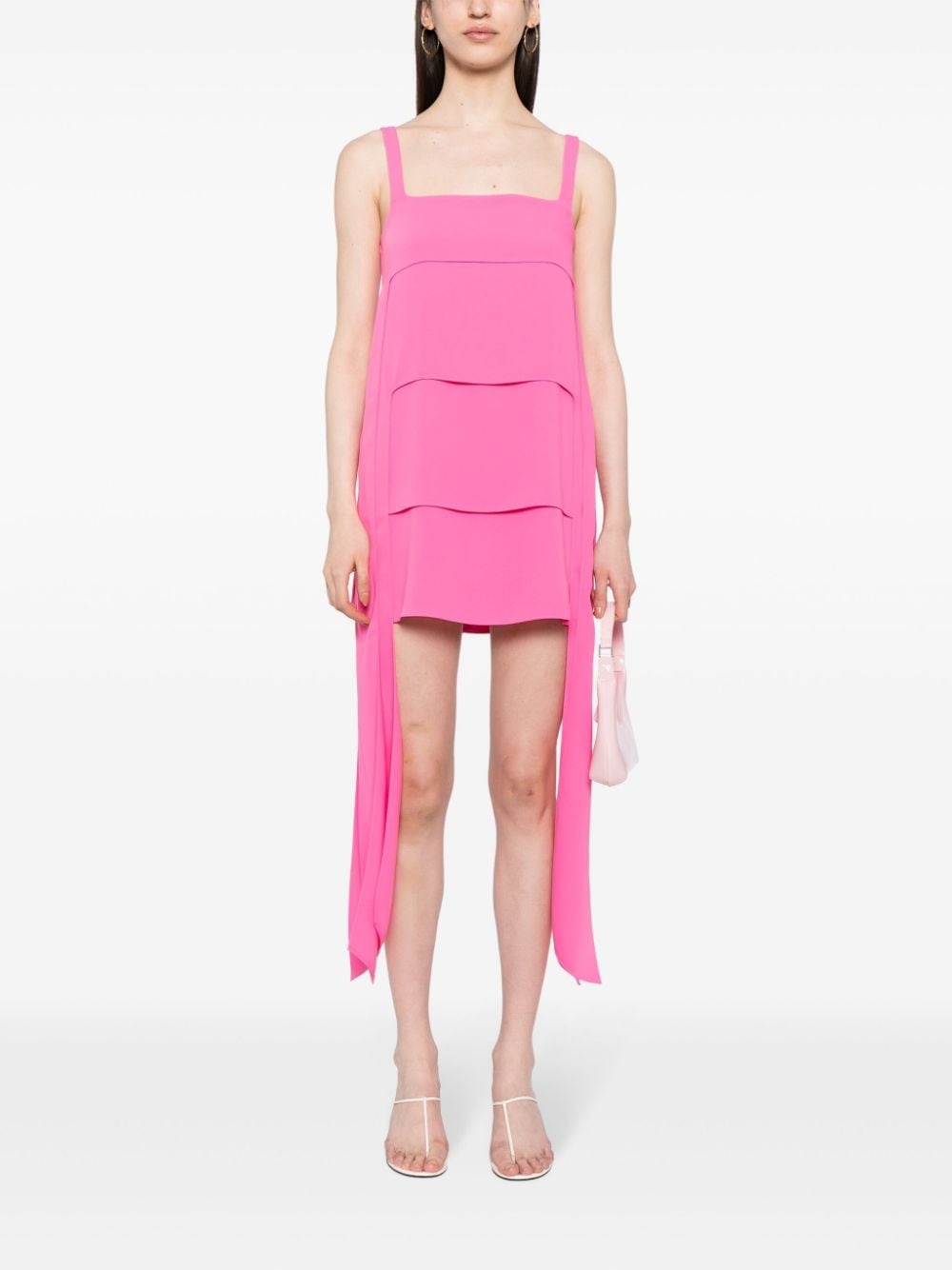 Hazel tiered draped minidress - 2