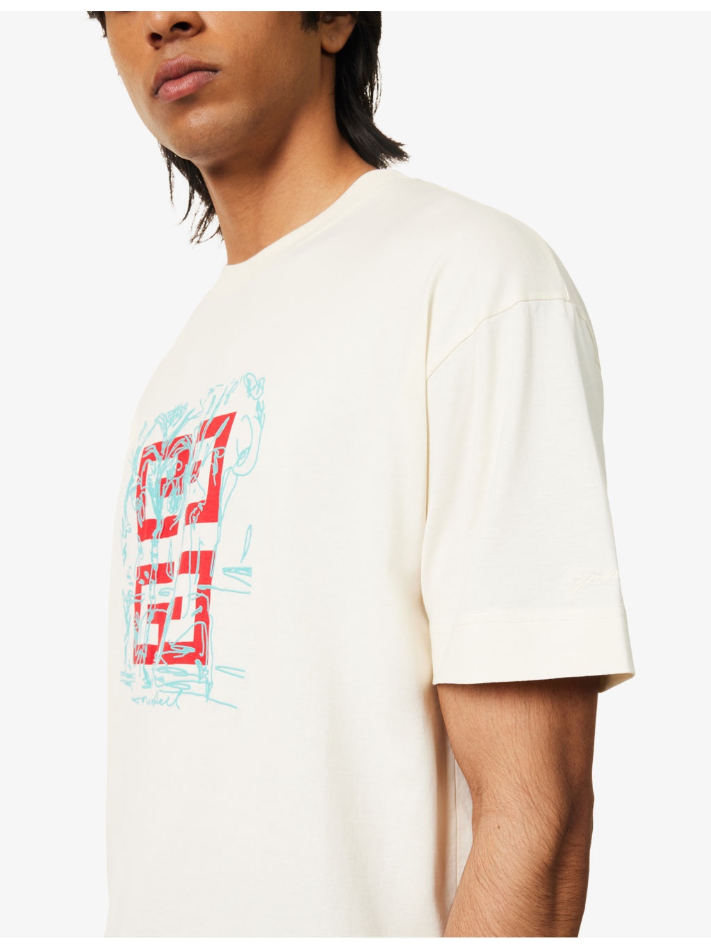 Embroidered Logo-Print Cotton-Jersey T-Shirt - 5