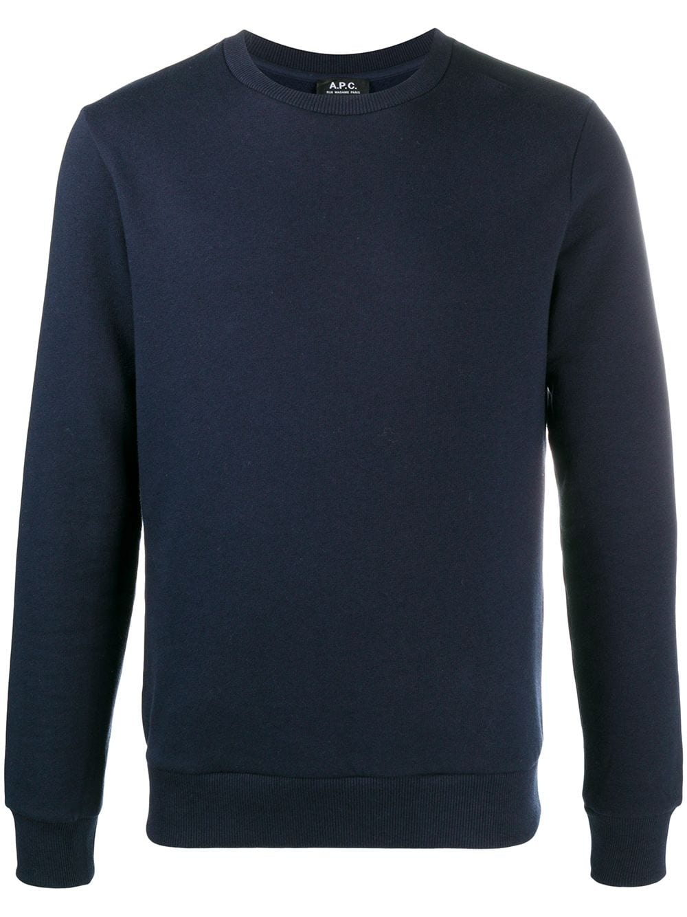 cashmere-accent crew neck sweatshirt - 1