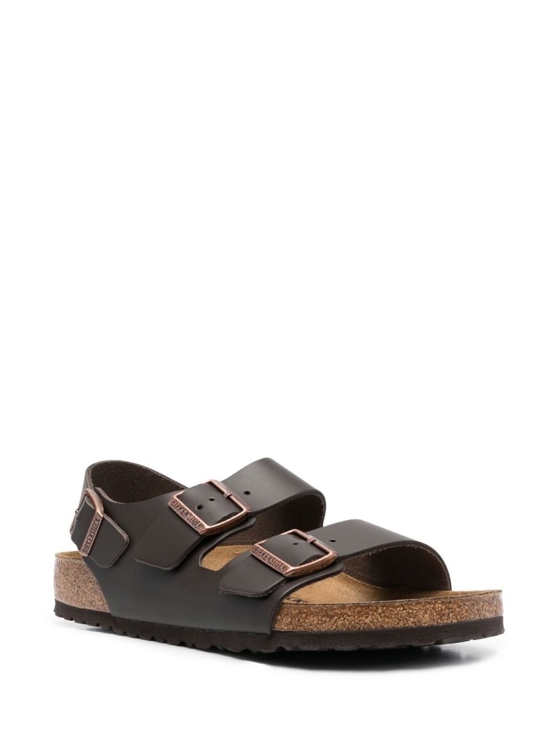 buckle-fastening leather sandals - 2