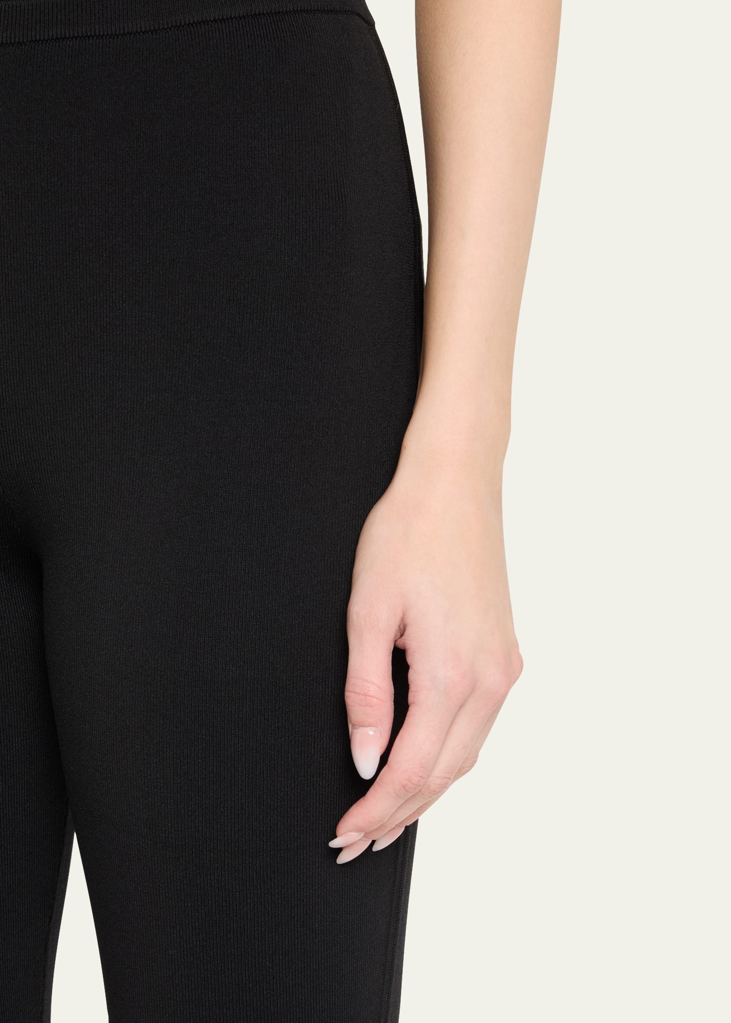 Compact Knit Capri Trousers - 5