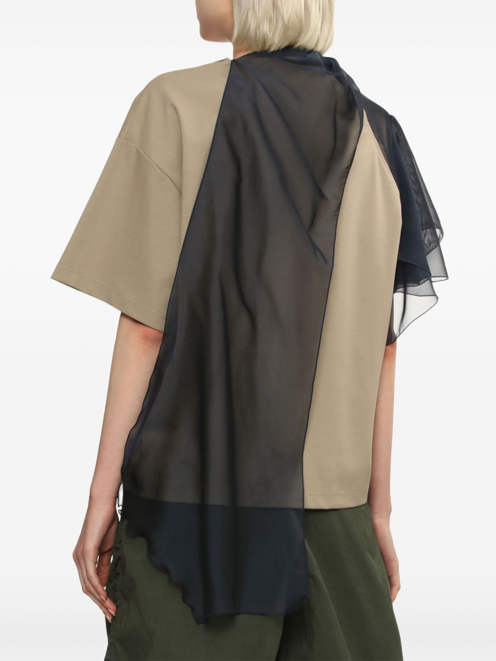 sash-detail T-shirt - 4