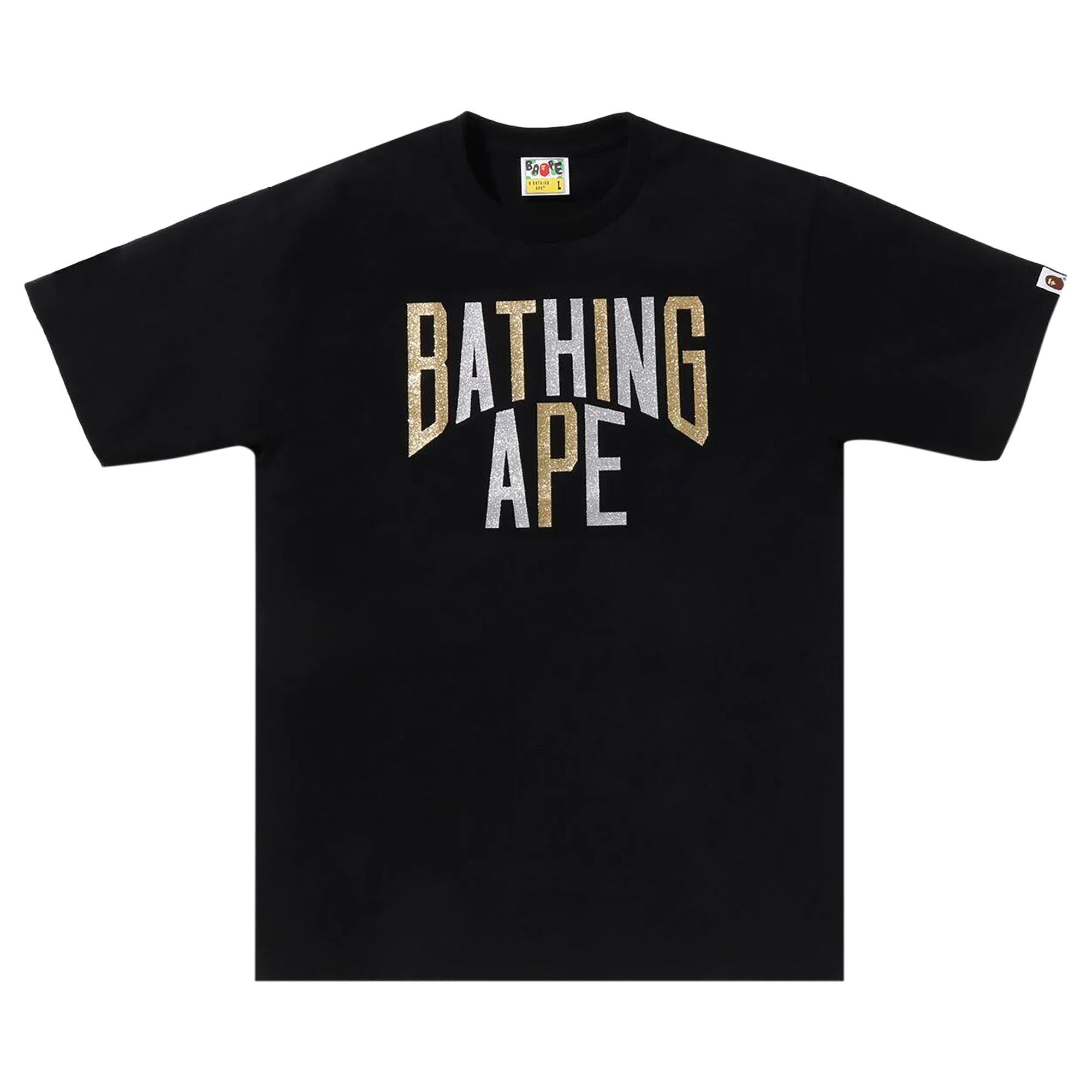 BAPE Glitter NYC Logo Tee 'Black' - 1