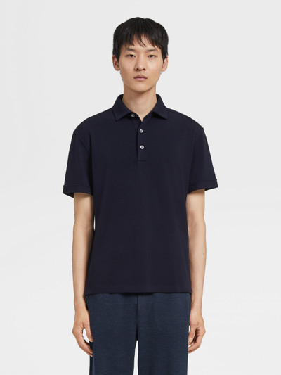 ZEGNA NAVY BLUE 12MILMIL12 WOOL POLO SHIRT outlook