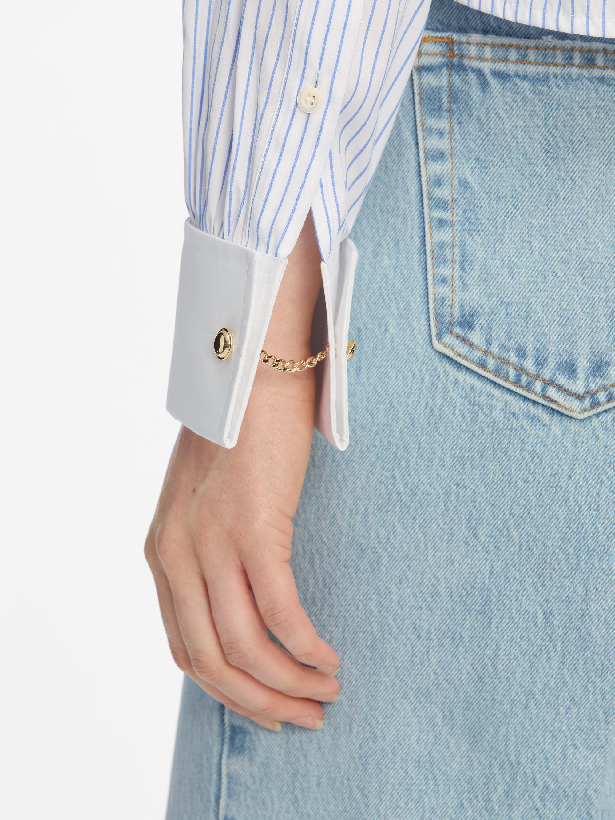 The Charles Shirt in Oxford Blue Multi - 5