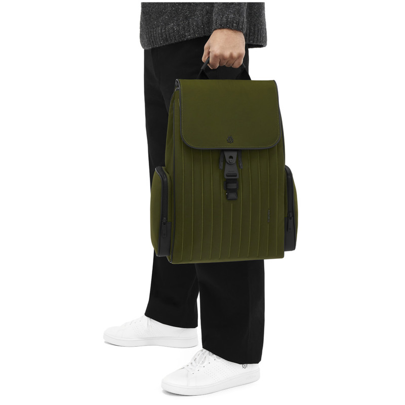 Never Still - Nylon Flap Backpack Large 6