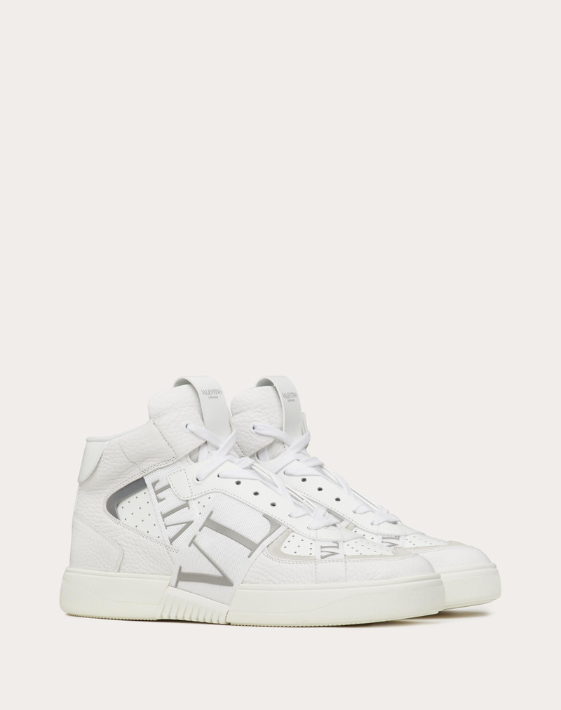 MID-TOP CALFSKIN VL7N SNEAKER WITH BANDS 2