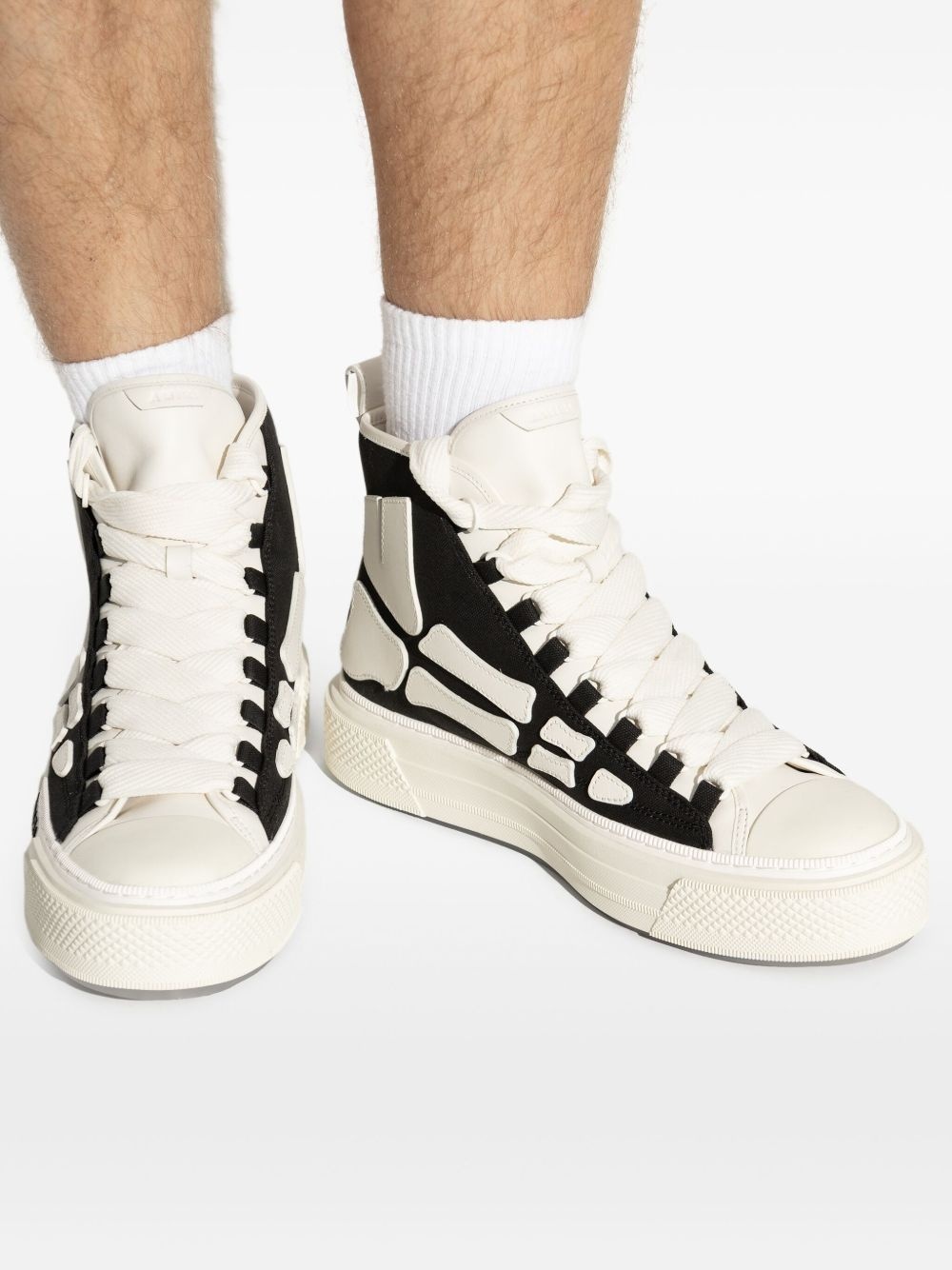 skeleton-print sneakers - 5