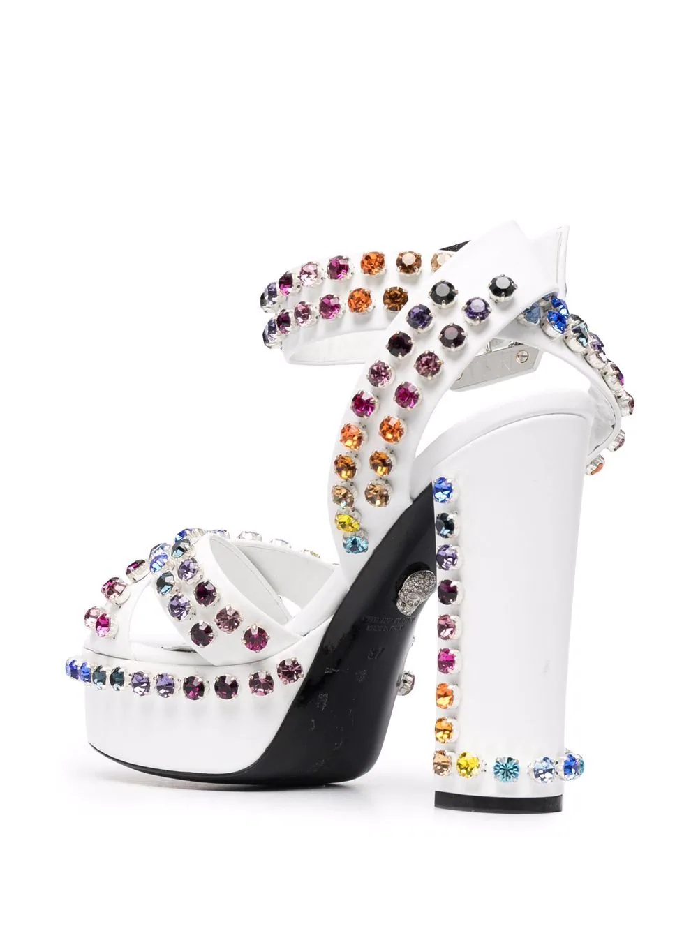 crystal-embellished sandals - 3