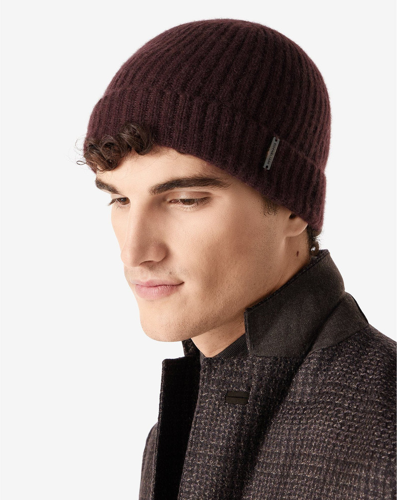 Burgundy Sublime Cashmere beanie 3