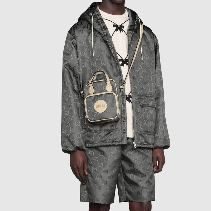 (WMNS) Gucci Logo Printing Off The Grid Backpack Grey 625850-H9HAN-1263 - 9