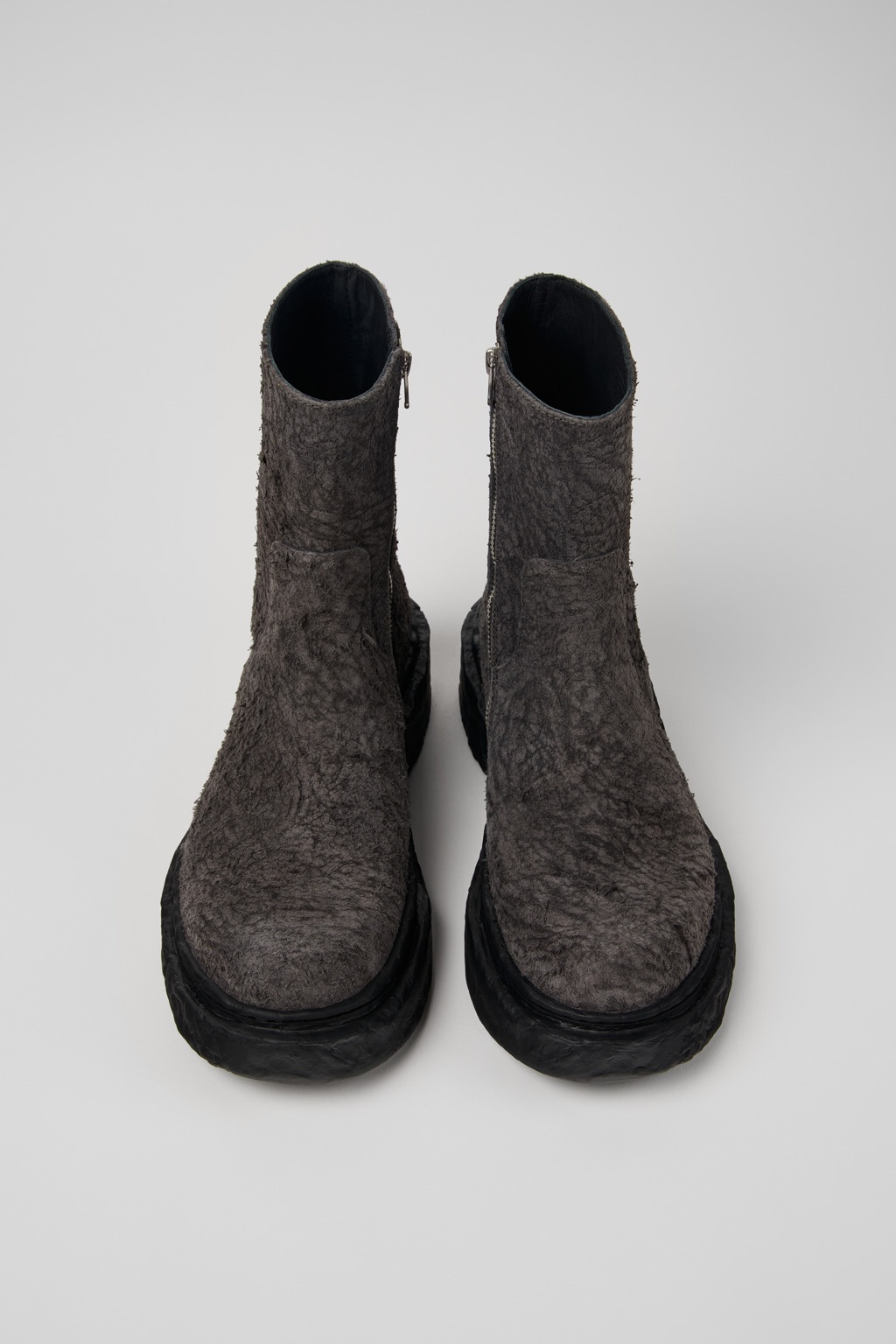 Gray Nubuck Boots - 4