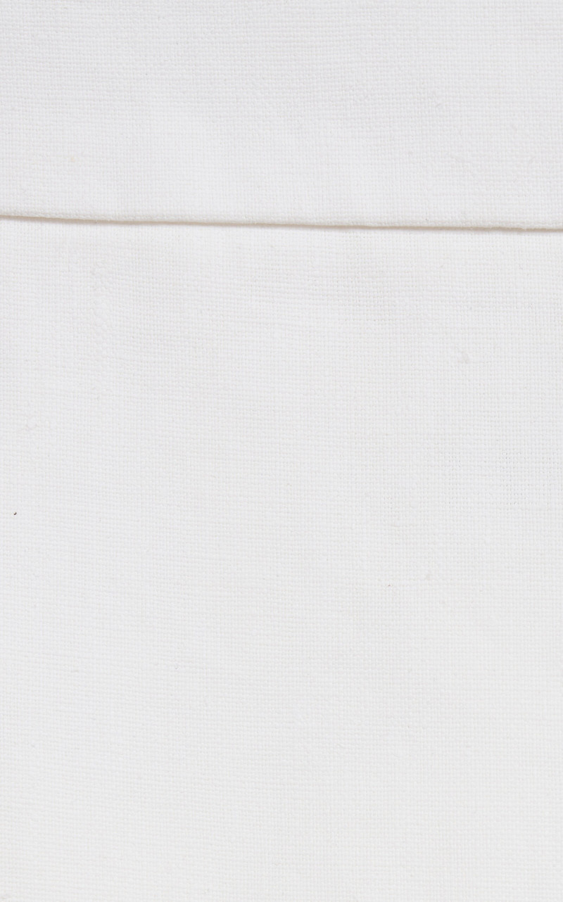 Asymmetric Linen Midi Skirt white 5