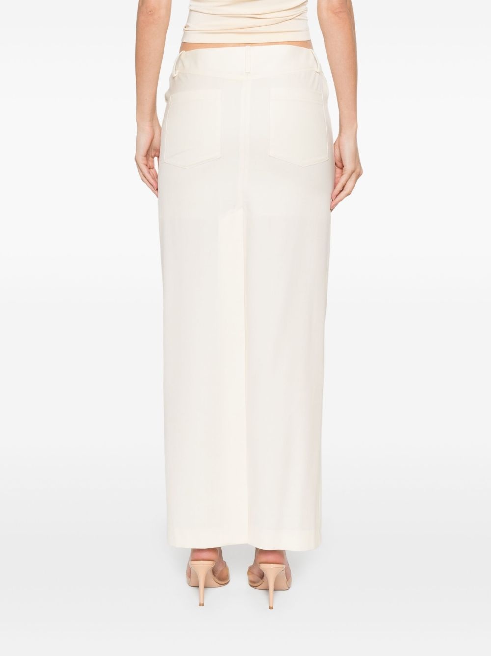 twill maxi skirt - 4
