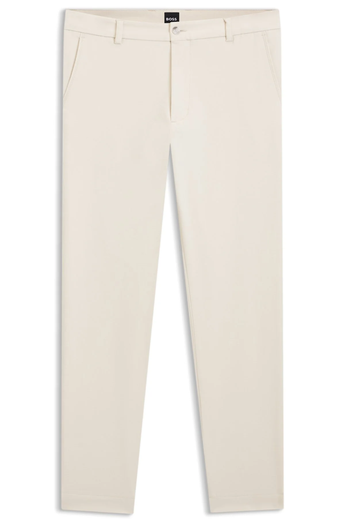 EASY-IRON MODERN-FIT TROUSERS IN COTTON-BLEND TWILL - 1