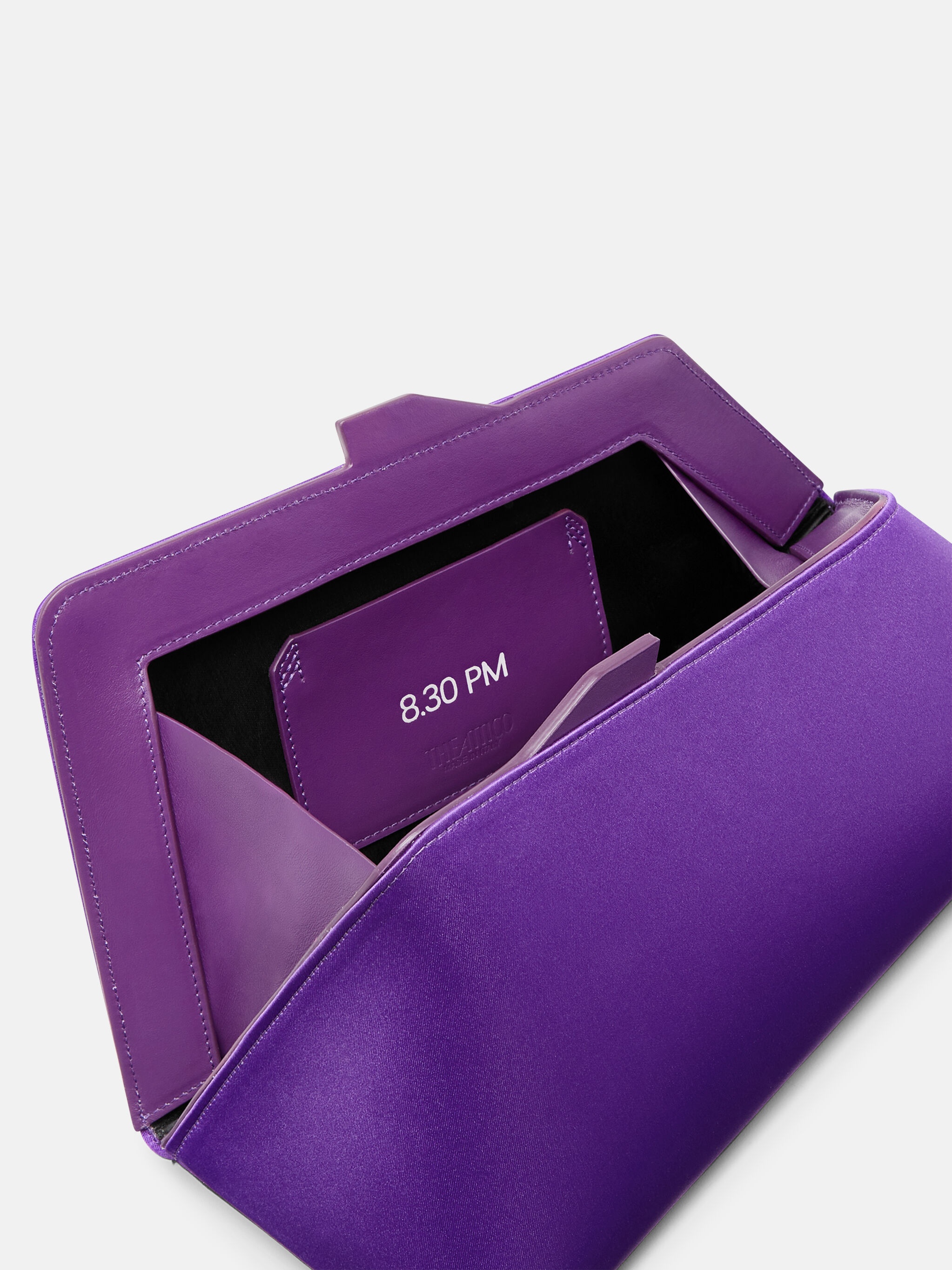''8.30PM'' VIOLET OVERSIZED CLUTCH - 3