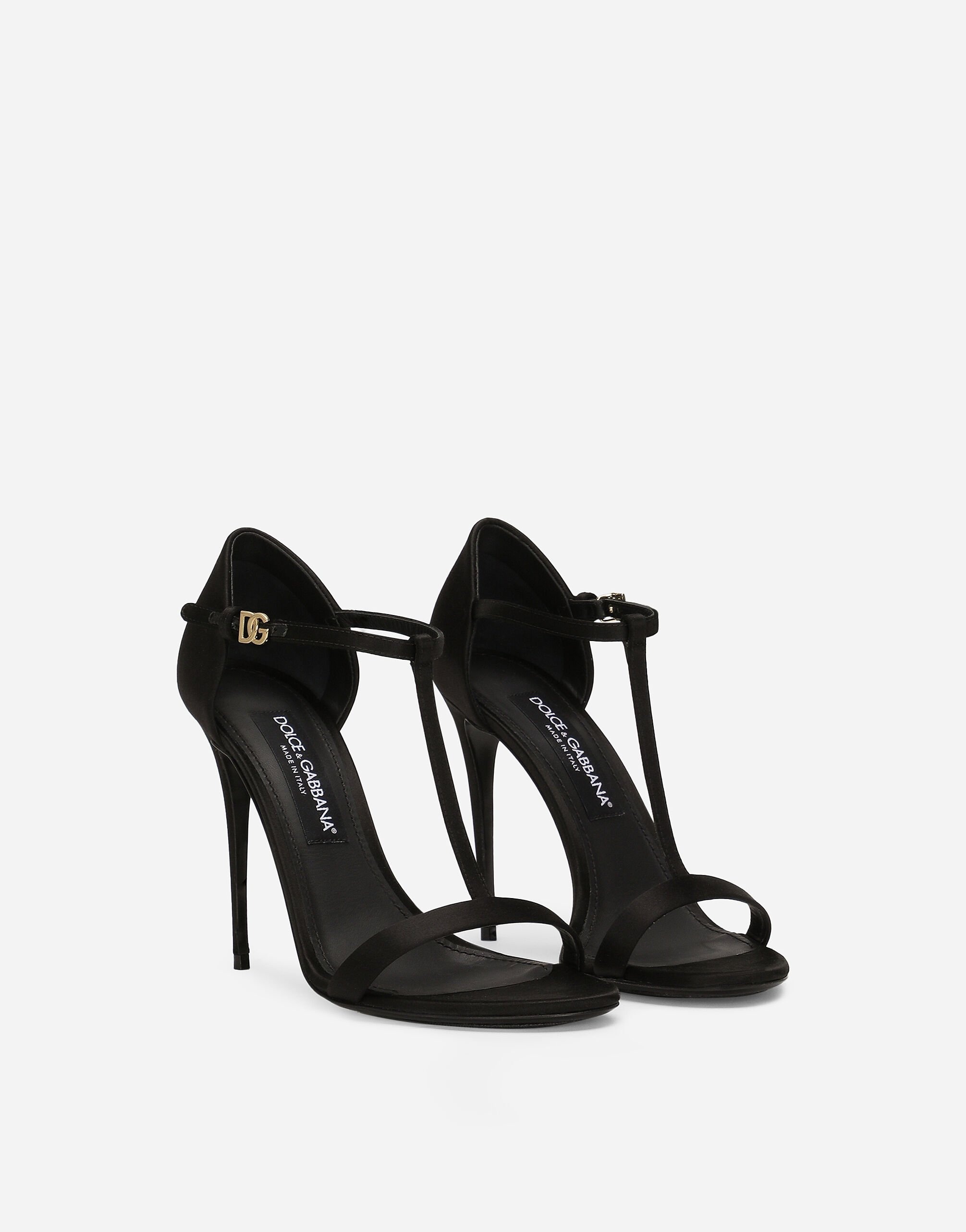 Satin T-bar sandals - 2