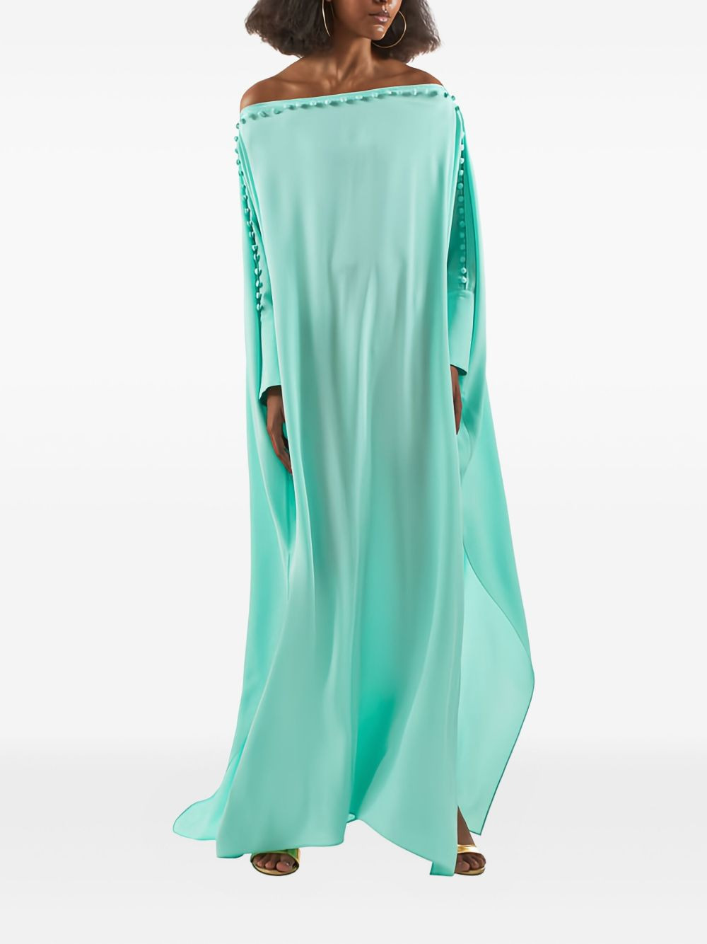 embellished off-shoulder maxi dress - 2