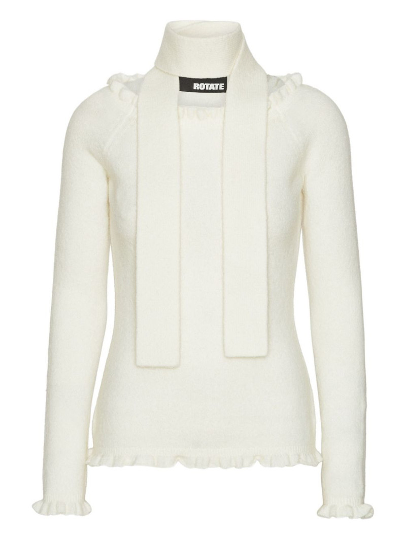 ruffled-detail off-shoulder top 1