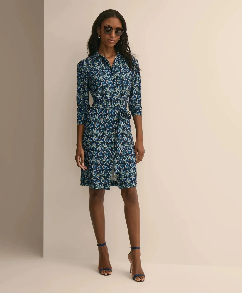 Jersey Belted Shirtdress - 1