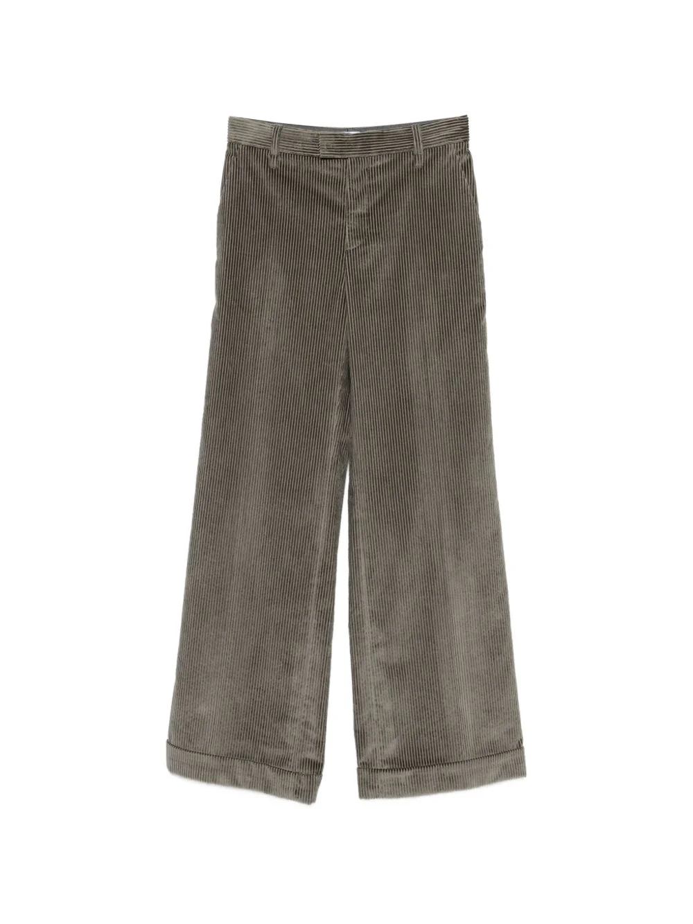 corduroy wide-leg trousers - 1