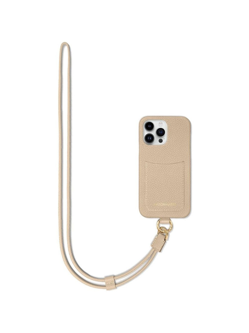 Sling leather iPhone 14 Pro phone case 1