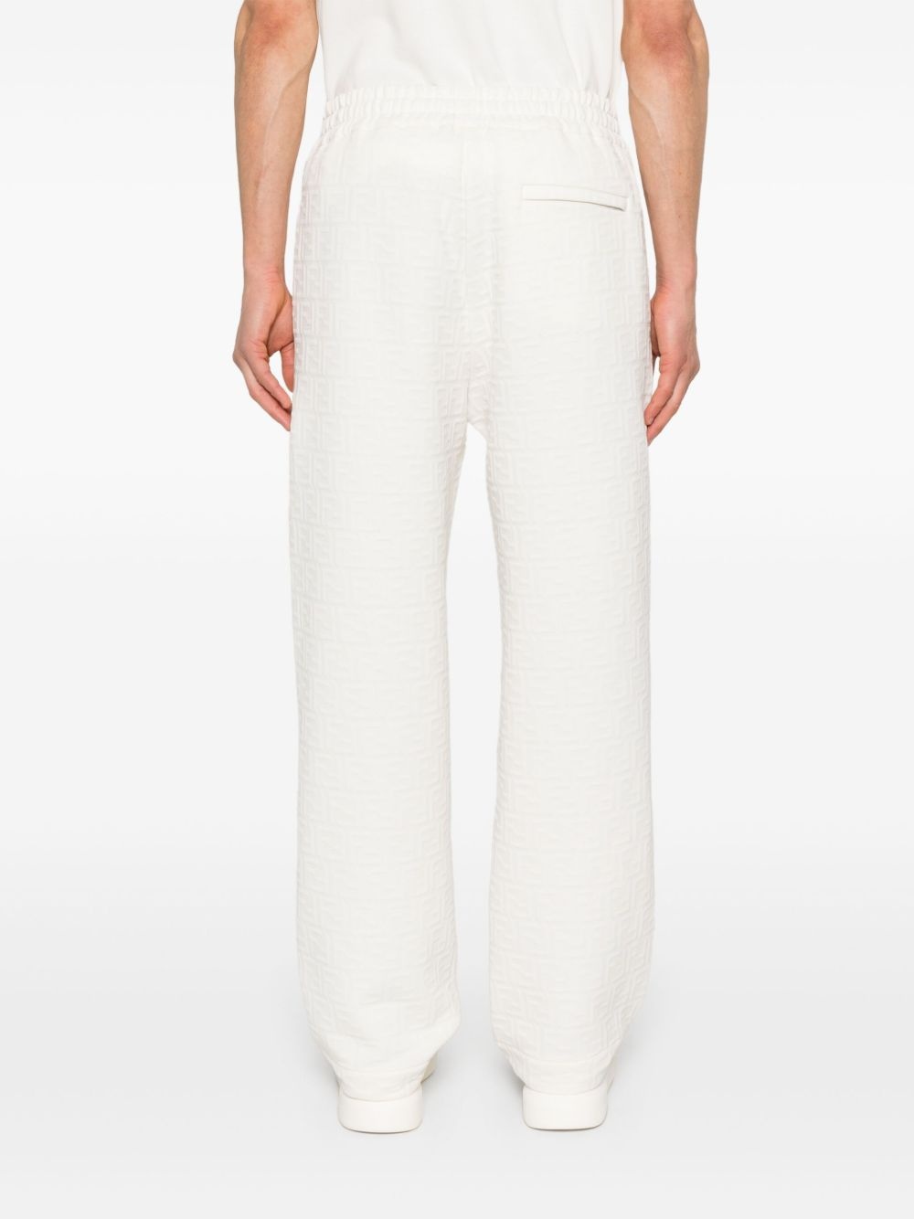 FF-embossed sweatpants - 4