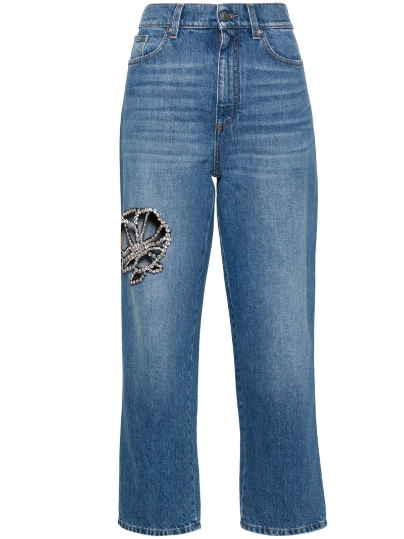 crystal-embellished jeans 1